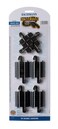 Bachmann Trains  SnapFit EZ TRACK 90 DEGREE CROSSING 1card  STEEL ALLOY Rail With Black Roadbed  HO Scale