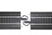Bachmann Trains  SnapFit EZ TRACK 90 DEGREE CROSSING 1card  STEEL ALLOY Rail With Black Roadbed  HO Scale