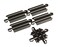 Bachmann Trains  SnapFit EZ TRACK 90 DEGREE CROSSING 1card  STEEL ALLOY Rail With Black Roadbed  HO Scale