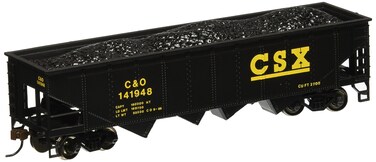 Bachmann Trains  40 Quad Hopper Car  CSX  HO Scale Grey 8