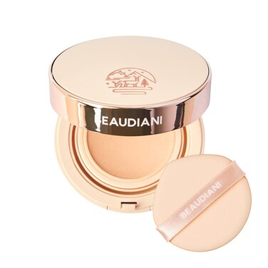 BEAUDIANI Mesh Tight up Cushion Foundation 01 Light Beige Cushion Foundation Korea Light Foundation Makeup for Natural Look Matte Foundation for Oily Skin Sweat Proof Makeup 24hour Long Lasting