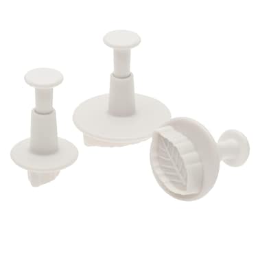 Ateco Set of 3 Sugar Paste Narrow Leaf Cutters BLUEWHITE