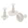 Ateco Set of 3 Sugar Paste Narrow Leaf Cutters BLUEWHITE