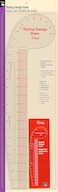 Dritz Styling Design Ruler Rulers  Accessories Clear 1Pack