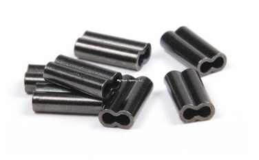 Billfisher Double Sleeves  Black  Lightweight  Durable Wire Crimps Double Sleeves  Boating  Fishing Accessories