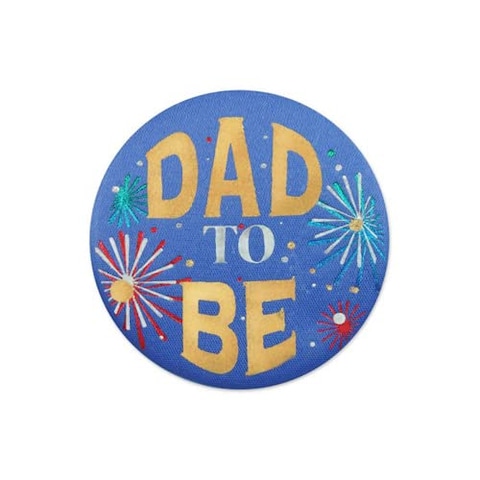 Dad to Be Satin Button