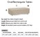 Protective Covers Weatherproof Table Cover 72 Inch x 76 Inch OvalRectangle Table Tan  1150TN