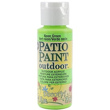 DecoArt Patio Paint 2Ounce Neon Green