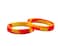Fundraising For A Cause  Red  Yellow Awareness Silicone Bracelets  Red  Yellow Ribbon Wristbands for Virus Awareness Hepatitis C HIVHCV CoInfection Awareness and Fundraising 50 Bracelets