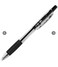 Clip Click Retractable Ball Point Pens 10 mm Black Ink Set of 8