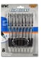 Clip Click Retractable Ball Point Pens 10 mm Black Ink Set of 8