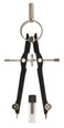 ALVIN Bow Compass and Divider Pivot Point Model 494 Ideal Compass for Geometry Drafting and Engineering Drawing and Architecture Tool Metal  5 Inches