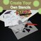 Grafix 9Inchby12Inch Stencil Film Matte 4Pack
