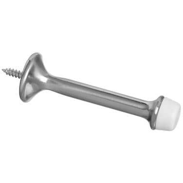 National Hardware N325464 V236 Rigid Door Stops in Satin Nickel 2 pack3 Inch