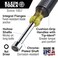 Klein Tools 63010MM 10mm CushionGrip Nut Driver with 3Inch Shaft Made in USA