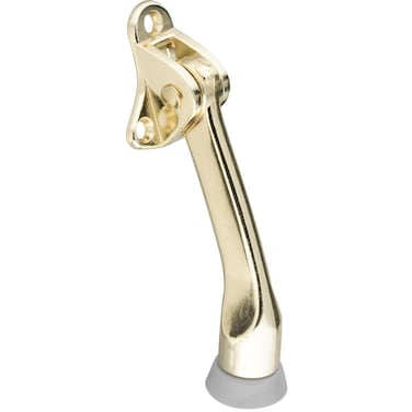 National Hardware N184259 V238 Kickdown Door Stop in Brass4 Inch