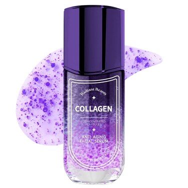 RADIANT BEAUTY Collagen Anti Aging Facial Serum  Deeply Moisturizing  Smoothing  Helps Diminish Dark Spots  Wrinkles  Made in Korea  50mL  169 floz