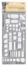 Pickett House Plan Fixtures Kitchen and Bath Template 14 Inch Scale 1151I