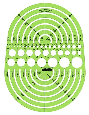 Rapidesign Circle Radius Master Template 1 Each R142