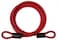 Winner International The Club UTL904 Woven Steel Security Cable Lock with Braided Core Red