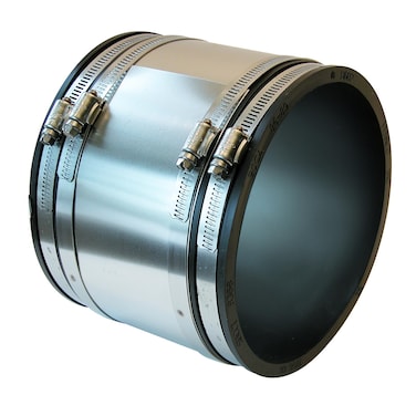Fernco 105666RC Shielded PVC Pipe Coupling for Cast Iron Plastic or Steel to Cast Iron Plastic or Steel Plumbing Connections