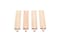 maxim enterprise inc Wooden Train Track Set 6 Straight Railway Track for Toy Train Track Expansion Pack Compatible with Thomas  Friends Brio Railway Accessories and Other Major Brands 4 Pack