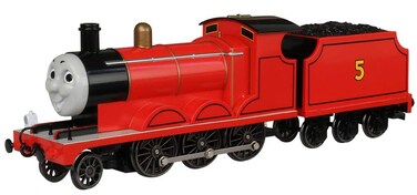 Bachmann Trains  THOMAS  FRIENDS JAMES THE RED ENGINE wMoving Eyes  HO Scaleunisexchildren