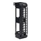 ICC Wall Mount Patch Panel 12 Port Compatible with Keystone Jacks Supports Voice Data Audio Video and Fiber Optic Networks ZeroU Wall Mountable UL Listed Black