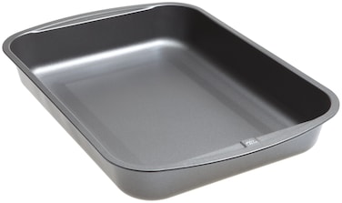 Goodcook 04048 Metal Utensil Nonstick Roast Pan Easy Clean Dishwasher Safe 115 Inch x 155 Silver
