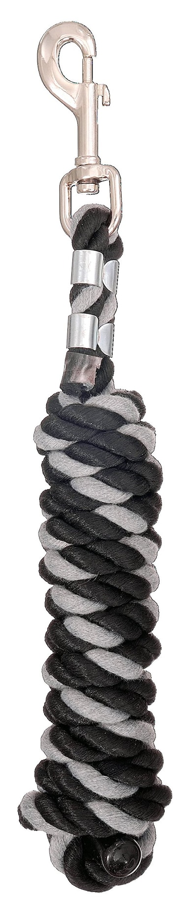 Tough 1 Cotton Leads with Bolt Snaps BlackGrey 6