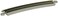 Bachmann Trains  SnapFit EZ TRACK 22 RADIUS CURVED TRACK  BULK 50 pcs  NICKEL SILVER Rail With Gray Roadbed  HO Scale