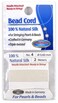 Bead Buddy 06mm Natural White Silk Cord Thread with Attached Needle  Ideal for Jewelry Making  2m Long