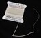 Bead Buddy 07mm Natural White Silk Cord Thread with Attached Needle  Ideal for Jewelry Making  2m Long