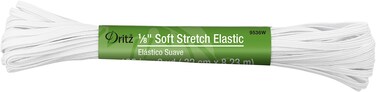 Dritz White Elastic Soft Baby 18 31 mm
