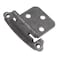 Hickory Hardware P244VP Variable overlay  Traditional Cabinet with 170 Opening SelfClosing Surface Mount Face Frame Hinge  Easy Installation  Vibra Pewter Finish 1 set of Pair