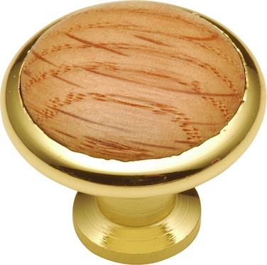 Hickory Hardware P427OAK 138Inch Wood Grain Cabinet Knob Oak