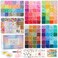 INSCRAFT 22000 Pcs Clay Beads for Bracelet Making Kit 120 Colors Flat Round Polymer Clay Beads Friendship Bracelet Kit Heishi Beads for DIY Jewelry Making Crafts Gift for Girls Teen Ages 612