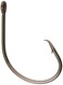 Mustad Demon Circle Hook in Line Wide Gap 1X Fine Wire  Black NickelSize 70  Pack of 100