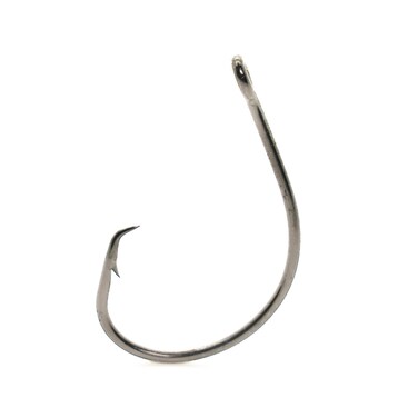 Mustad Demon Circle Hook in Line Wide Gap 1X Fine Wire  Black NickelSize 70  Pack of 100