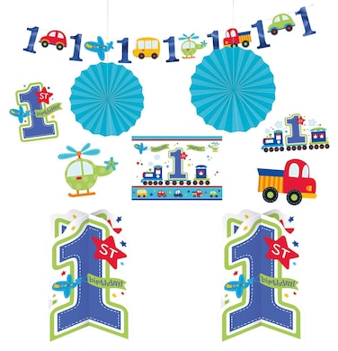 All Aboard Boy Room Decorating Kit Birthday