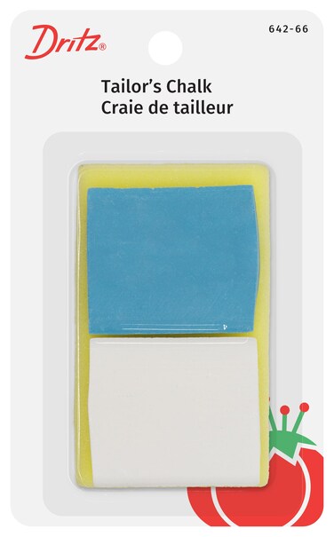 Dritz Tailors Chalk 2 Count Pack of 1 Blue White