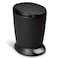 simplehuman 6 Liter  16 Gallon Compact Plastic Round Bathroom Step Trash Can Black