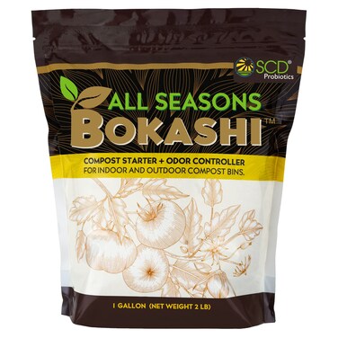 All Seasons Bokashi Compost Starter 2 lbs 1 Gallon  Dry Bokashi Bran for Kitchen Compost Bin Compost Food Pet Waste Quickly  Easily with Low Odor by SCD Probiotics