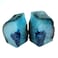 JIC Gem Teal Agate Bookends Heavy Duty Book Ends for Shelves Geode Book Ends with Rubber Bumpers for Office Dcor and Home Decoration1 Pair 23 LBS