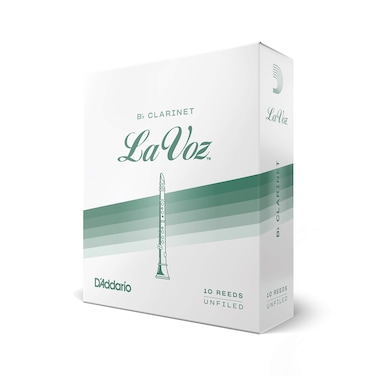 DAddario La Voz Bb Clarinet Reeds Strength MediumSoft 10pack  RCC10MS