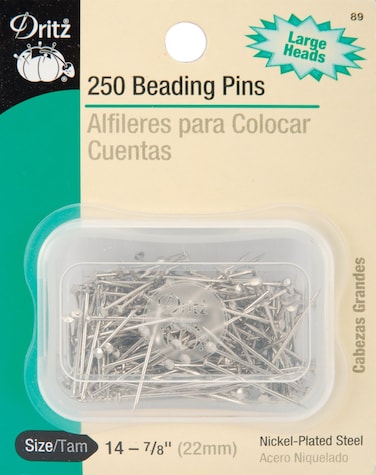 Dritz 89 Beading Pins 78Inch 250Count