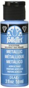 FolkArt Metallic Acrylic Paint in Assorted Colors 2 Ounce 670 Blue Pearl