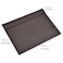 KINGFOM 18x14 Large Rectangle A3 Desk Writing  Drawing Desk Pad Board Table Protector Mat with Paper Clip on Top Brown
