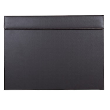 KINGFOM 18x14 Large Rectangle A3 Desk Writing  Drawing Desk Pad Board Table Protector Mat with Paper Clip on Top Brown