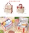 RICHTRUE Kawaii Lunch Bag for Girls Lunch Box Insulated Cute Lunch Bags for Women Insulated Lunch Box for Kids BearFlip